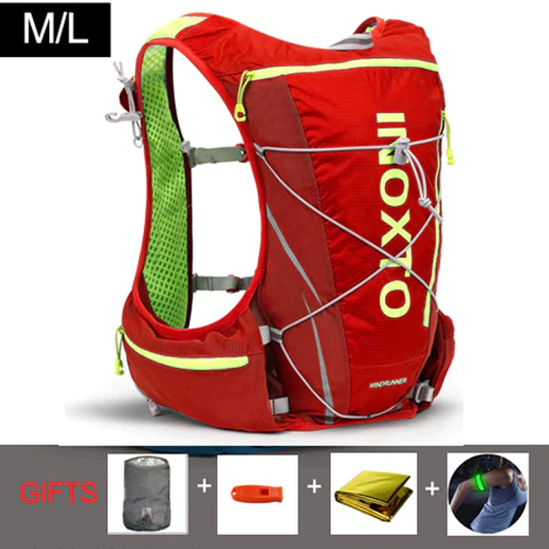 8L Hydration Vest Backpack for Men and Women - Outdoor Sports, Trail Running, Jogging, and Hiking with Water Bag and Flask Options