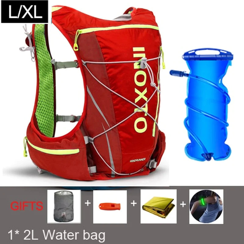 8L Hydration Vest Backpack for Men and Women - Outdoor Sports, Trail Running, Jogging, and Hiking with Water Bag and Flask Options