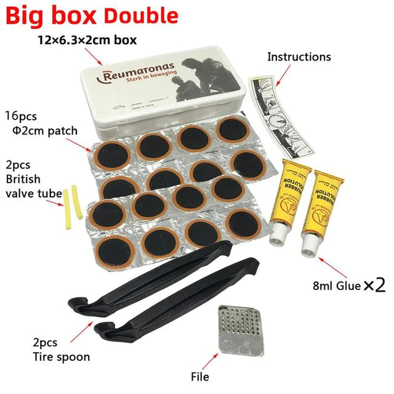 Brand New Bike Bicycle Flat Tire Repair Kit Tool Set Kit Patch Rubber Portable Fetal Best Quality Cycling Free Shipping