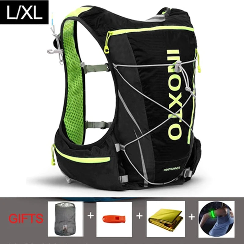 8L Hydration Vest Backpack for Men and Women - Outdoor Sports, Trail Running, Jogging, and Hiking with Water Bag and Flask Options