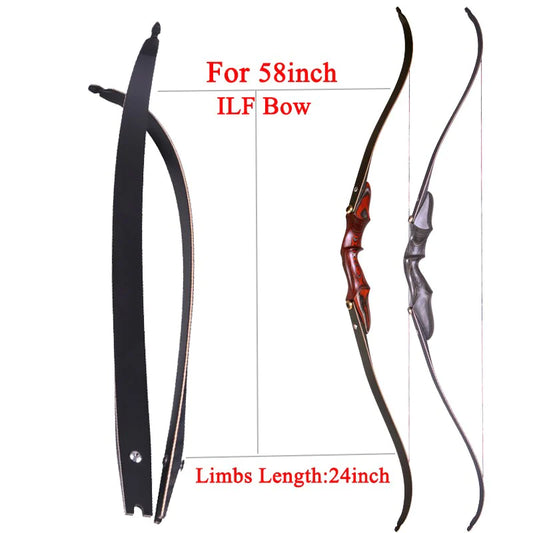 20-50Lbs ILF American Hunting Bow Limbs Maple Laminated 58Inch Right Hand Takedown Limbs for Archery Shooting Accessories