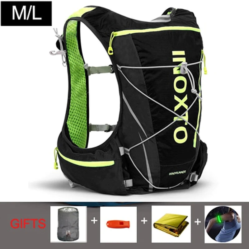 8L Hydration Vest Backpack for Men and Women - Outdoor Sports, Trail Running, Jogging, and Hiking with Water Bag and Flask Options